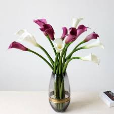 The bouquet called my fair lady is created by a local designer with. Tall Calla Lily White Calla Lilies Purple Flower Pu 12 Flowers Etsy Contemporary Flower Arrangements Calla Lily Purple Flowers
