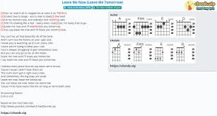 Someone to lava ukulele tutorial disney pixar lesson myukuleledaily. Chord Leave Me Now Leave Me Tomorrow The Floor Is Made Of Lava Tab Song Lyric Sheet Guitar Ukulele Chords Vip