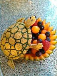 Cantaloupe Turtle Food Art Food Art Food Sculpture Creative Food Art
