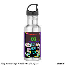 Kpop Bottle Design Water Bottle Zazzle Com Bottle Design Water Water Bottle Design Water Bottle