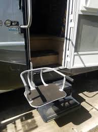 This is a quick video to show the operation of a superarm 129l basement model wheelchair lift for similar to transit van, promaster van, nissan nv, any high roof, toy hauler or rv conversion with lower than. Rv Handicap Lift 800 Atascadero Rv Rvs For Sale San Luis Obispo Ca Shoppok
