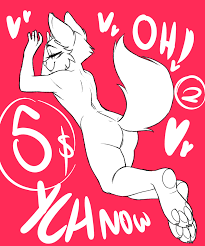 SEXY FURRY MALE YCH slot2 - YCH.Commishes