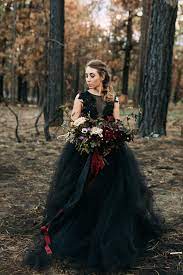 Moody Jewel Toned Halloween Wedding Inspiration Shoot Love Inc Mag Black Wedding Dresses Dark Wedding Black Wedding Gowns