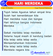 Jun 07, 2021 · kejadian itu dialami oleh seorang pria bernama suroto. Lirik Lagu 17 Agustus Tahun 45 Hari Merdeka Download Mp3