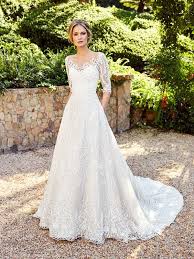 Timeless Full A Line Gown Moonlight Couture H1356a Conservative Wedding Dress Bridal Wedding Dresses Wedding Dresses Beaded