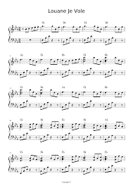 Sevgili ebeveynlerim, ben ayrılıyorum sizi seviyorum,ama gidiyorum. Je Vole Michel Sardou Version Louane Piano Sheet Music Easy Sheet Music Piano Sheet