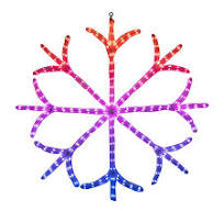 LED Snowflake Decoration Lights Outdoor Smart Snowflake Motif Light Christmas Projector Light