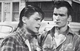 Rob Lowe & Patrick Swayze as Sodapop and Darrell Curtis in The Outsiders  1983 #greasers
