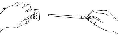The remote control uses the bluetooth to control the tv. Kymera Magic Wand Remote Control The Wand Company