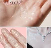 Pink Peach Shimmer High Gloss Makeup Powder Multi-Purpose Facial & Body  Shimmer with Puff for Face And Collarbone Shiny Makeup - AliExpress