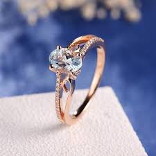 Oval Cut Rose Gold Double To Single Band Ring In 2019