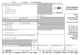 What is an independent contractor? Use Form 1099 Nec To Report Non Employee Compensation In 2020
