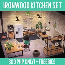 Chairs or couches can be sat on, and appliances can be used. Ironwood Kitchen Furniture Animal Crossing Diy Set Available Too Video Gaming Video Games Nintendo On Carousell