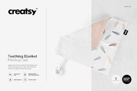 Teething Blanket Mockup Set Fabric Factory Mockup Mockup Free Psd