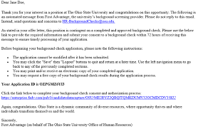 Background screening, a.k.a., background checking or a background check, is the process of researching and consolidating a variety of employment, educational, criminal, financial and personal records about an individual or organization for the purpose of evaluation for employment or residential purposes. First Advantage Background Check Human Resources At Ohio State