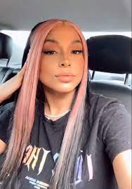 Princessnokia Princess Nokia Destiny Frasqueri Y2k Fashion 2000s Aesthetic Grunge Two Pink Streaks In Hair Color Streaks Hair Stripping Hair Color Pink