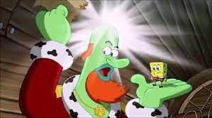 The movie's plot bears some similarity to neptune's spatula, as both are about spongebob convincing king neptune that he underestimates the former's abilities and wisdom. Spongebob Movie King Neptune S Bald Spot Youtube