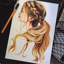 Drawingfusion Com Color Pencil Drawing Hair Sketch How To Draw Hair