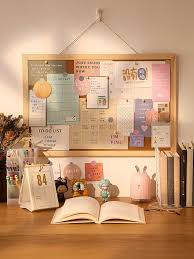 I have been missing my decorative cork backsplash, the one that i did at my house back when i i used a foam poster board and random stuff i had laying around to clamp the cork down until it dried. Minkys Kawaii Soft Wooden Letter Message Board Decorative Postcard Photo Wall Cork Board Memo Paper Background Board Stationery Drawing Board Aliexpress