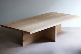 Oversized Plank Coffee Table White Oak Or Walnut Organic Etsy In 2021 White Oak Coffee Table Minimalist Coffee Table Coffee Table