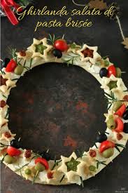 Ghirlanda Salata Di Pasta Brisee Le Ricette Di Libellula Ricetta Ricette Idee Alimentari Alimenti Di Natale