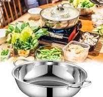 LOVIVER Stainless Steel Hot Pot Chinese Hot Pot without Lid ...