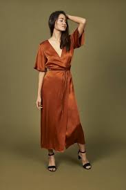These 5 Colors Make Burgundy Look So Luxe Rust Dress Rust Color Dress Rust Bridesmaid Dress