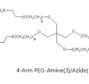 4-Arm PEG-Amine(3)/Azide(1) MW 20k | Order PEG Reagents