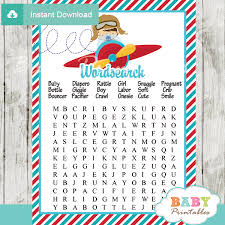 They're equally good for kids learning how to spell, for adults wanting to stimulate their mind, or for senior citizens looking to keep their minds sharp. Baby Shower Blue Fly Games Activities Printable Instant Download Air Plane Party Personalize Package Pack Flying Bingo Word Search Boy Set Party Games Paper Party Supplies Vadel Com
