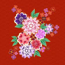 Cut long in a relaxed fit silhouette. Free Vector Decorative Kimono Floral Motif On Red Background