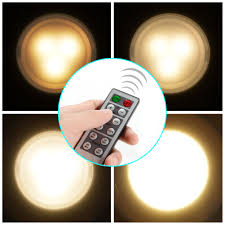 Wireless Led Puck Lights With Remote Control Battery Powered Dimmable Kitchen Under Cabinet Lighting 6 Pack Walmart Com Walmart Com