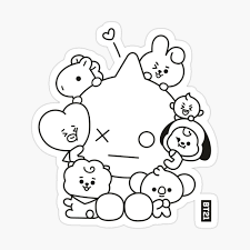 Check spelling or type a new query. Bt21 Free Hug Line Art In Black Baby Version By Bts Ania Mardrosyan Spiral Notebook By Modopod1 Redbubble