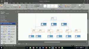 basic tutorial visio 2016 create a organization chart