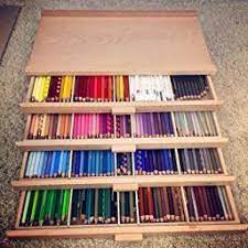 Amazon Com Us Art Supply Artist Wood Pastel Pen Marker Storage Box With Drawer S 4 Dra Artist Supplies Storage Colored Pencil Storage Art Supplies Storage