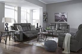 Jesolo Gray Reclining Living Room Set From Ashley Coleman Furniture Livingroomfurniture In 2020 Leather Couches Living Room Living Room Grey Farm House Living Room