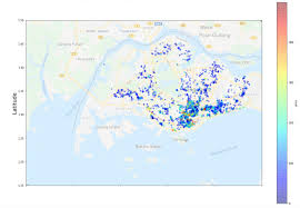 Let S Plot Airbnb Prices On A Map Of Singapore Singapore Map Map Us Map