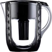 How to clean brita pitcher handle. Amazon Com Brita Large 10 Cup Water Filter Pitcher With 1 Standard Filter Bpa Free Grand Black Bubbles Kitchen Dining