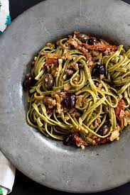 Fettuccine With Merguez And Mint Pesto Recipe Recipe Recipes Mint Pesto Recipe Pasta Dishes