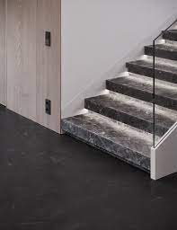 Black Decor With Colourful Accents Stair Design Architecture Staircase Design Modern Stairs Design Interior