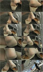 Shoeplay nylon candid in flats BK342 - CANDID-PLAY dipping shoeplay nylon -  HDMP4