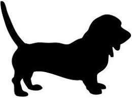 Basset Hound Clipart Black And White Silhouette Basset Hound Dog Silhouette Animal Silhouette Silhouette Clip Art