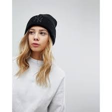 New Era Ny Beanie In Waffle Knit 1 825 Rub Liked On Polyvore Featuring Accessories Hats Black Brimmed Bean New Era Beanie Fashion Latest Fashion Clothes