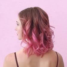 Dark Brown To Pink Ombre Hair Pink Ombre Hair Short Ombre Hair Blonde Hair Color