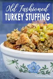 This Traditional Turkey Stuffing Recipe Made With Bread Onions Celery And Sage Turkey Stuffing Recipes Turkey Dressing Recipe Dressing Recipes Thanksgiving