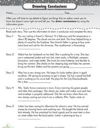 Reading For Comprehension Drawing Conclusions Worksheet Education Com Reading Comprehension Worksheets Reading Comprehension Skills Comprehension Worksheets