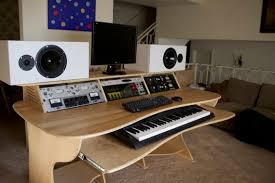 It also features 6ru of rack space and a spacious top shelf to position your computer monitor and studio monitors. Recording Studio Desk 12ru Workstation Premium Baltic Birch Etsy