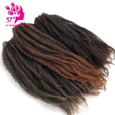 With the crochet having an almost natural texture and feel, women started wearing them in different styles and colors. Synthetic Marley Braids Crochet Hair Afro Twist Braiding Hair 30strands 18inch Diy Ombre Brown Braiding Hairstyle For Full Head Buy At The Price Of 5 85 In Aliexpress Com Imall Com