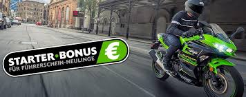 Quads zählen in deutschland nicht zu den zweirädern und werden wie ein auto eingestuft. Kawasaki Fuhrerschein Bonus Auto Motorrad Quad Roller E Mobilitat
