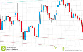 stock exchange market candlestick chart stock vector