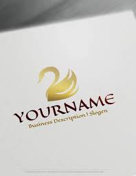 Black And Gold Logo Maker Online Gold Swans Logos Black Swan Logo Templates Logo Templates Logo Design Free Beauty Logo Design